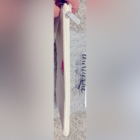 Thirty One Canvas Zipper Pouch Bag  10x6 Inspirational Personalization NEW - Picture 6 of 7